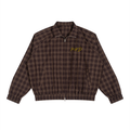 Plaid Full-Zip Track Jacket